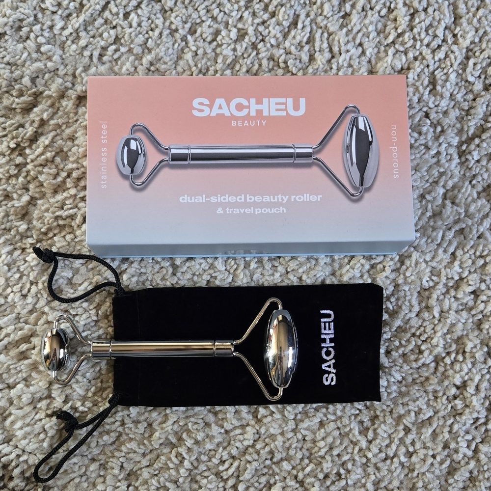 Sacheu beauty dual-sided beauty roller stainless steel